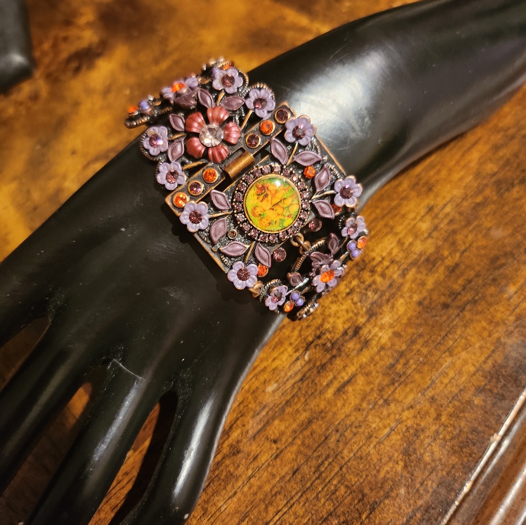 Michal Negrin Vintage Floral Bracelet